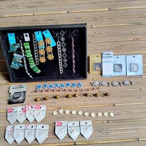 Jewelry Making Supplies Bundle Beads, Stones and Charms All NWOT